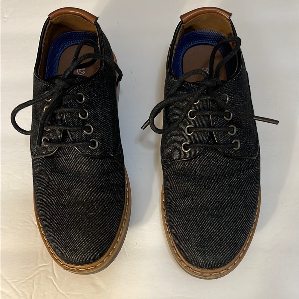 Kids Boys Black Casual Shoes